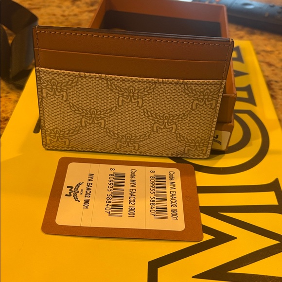 MCM Tan and Cream Card Holder - Picture 5 of 6